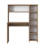 Hanah Home HA104 - 2025 Escritorio de estudio con estantería Roble